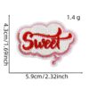 oly-33e56a8a127ee7e52b1c3c6ccee21820 Wholesale Funny English Letter Embroidered Patch - Fashion Accessory DIY Clothing Decor