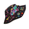 oly-33e9569ce8c2b6a38aa7429854e5aa7c Wholesale 80s 90s Retro Graffiti Bucket Hat Double Sided Fashion Accessory for Party
