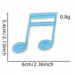 Musical note cloth sticker 5#