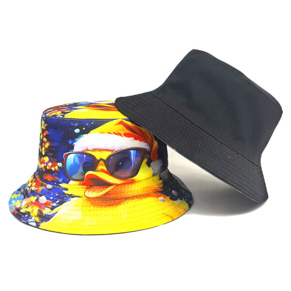 Wholesale Fashion Duck Pattern Bucket Hat Sun Protection Unisex Hat for Outdoor Travel