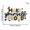 oly-34172106edefad3882aafc19d77afddd Wholesale Bohemian Embroidered Patch with English Inspirational Quote Iron-On Decorative Accent for Resale