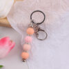 oly-342d82e710a73423542344833b649239 Wholesale DIY Silicone Bead Keychain Maple Leaf Red Bag Charm Gift