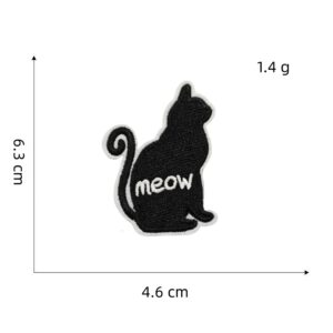 Black and white series cloth stickers 9#