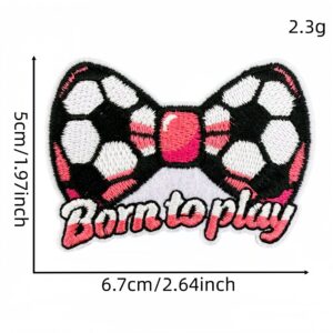 Pink soccer patch #8