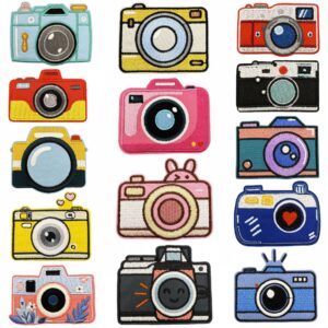 oly-3441ab81bc18573f4e0a059b6dc309ef Wholesale Polyester Embroidery Patch Cartoon Camera Decorative Accessory for Party Resale