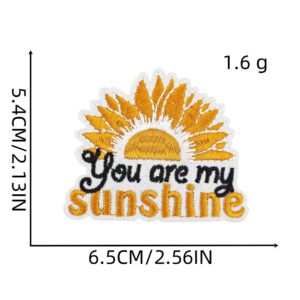 Sunflower cloth stickers 14#