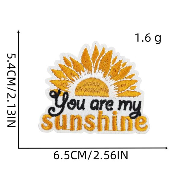 oly-346852cf7f5328230e3fa11d724c7888 Wholesale Embroidered Sunflower Patches DIY Craft Accessory for Bags