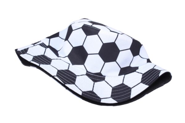 oly-3478b94a11a0c61e08fc448089376f70 Wholesale Fashion Reversible Soccer Football Pattern Bucket Hat for Summer Sun Protection