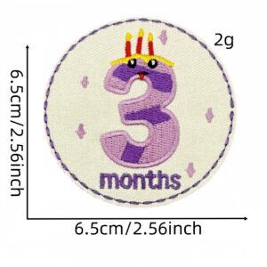 Cartoon round cloth sticker 3#