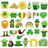 Wholesale Irish Green Embroidered Cloth Patch, Cartoon Festival Badge for Clothes, Decorative Gift