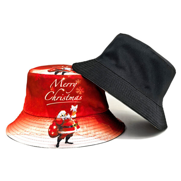 Wholesale Christmas Reversible Bucket Hat Sun Protection Fashion Accessory