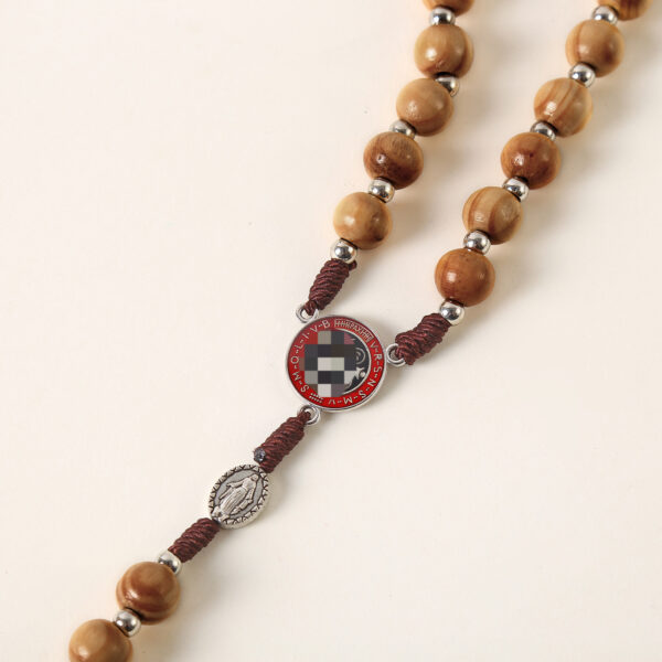 oly-34d7a0092c1a9f1946963a90e7a3059e Wholesale Handmade Cross Bead Necklace 10mm Wood Jerusalem Style Boutique Resale