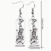 Wholesale Ancient Egyptian Hieroglyph Pendant Earrings with Eye of Horus Gold Tone Alloy Jewelry