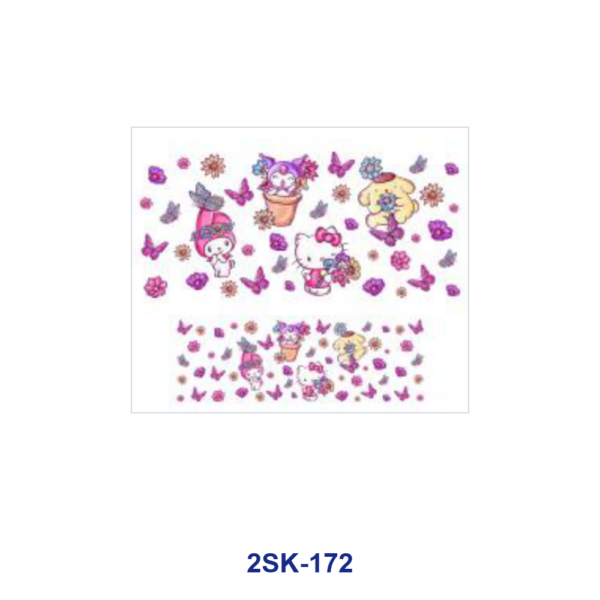 Wholesale 8pcs Cute Pink Cat UV DTF Mini Cup Keychain Sticker OLY Exclusive