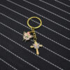 oly-3505cd04c85e19c1a77d9521329c38c3 Wholesale European Style Cross Butterfly Keychain Pendant Decorative Bag Charm Car Key Accessory Gift