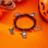 oly-3507f5075dd12e1a865eb10fde71ea10 Wholesale Halloween Ghost Pumpkin Bracelet Alloy Crystal Bead Bat Pendant Jewelry Accessory
