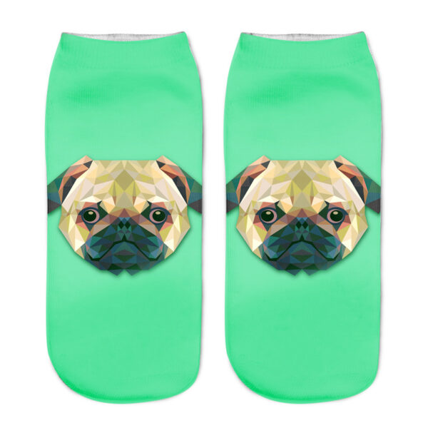 oly-35115acdccf5e15d4d557108f58965e7 Wholesale Trendy 3D Printed Animal Dog Boat Socks Kids Unisex Breathable Cotton Blend Casual Socks Gift