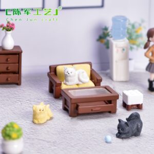 Wholesale Miniature Resin Dollhouse Furniture Set Home Decor Craft Accessory Resale Gift