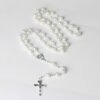oly-3527e5e1ce57380b0d21dded5c2a86fc Wholesale Cross Pearl Necklace 8mm Gold Pearl Pendant Ball Chain Fashion Accessory for Boutique Resale