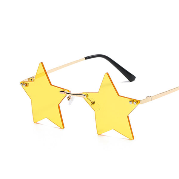 oly-354d610b1516763247cca9faf3fa0a7b Wholesale Frameless Star Sunglasses UV400 Gold Frame Pink Lens Fashion Accessory