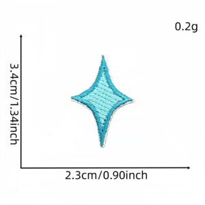 Blue star applique #5
