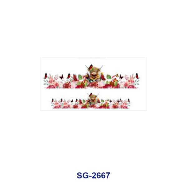 Wholesale 8pcs Highland Cow Floral Animal Print 3oz Cup Stickers Wrap OLY Exclusive