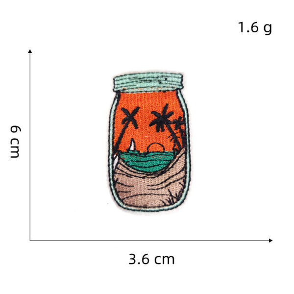 oly-3562ec4b157433e40a4d607f6c27e8a2 Wholesale Colorful Scenery Iron-On Embroidery Patches for Clothing, Casual Travel DIY Accessory