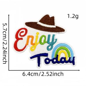 Colorful english alphabet cloth stickers 14#