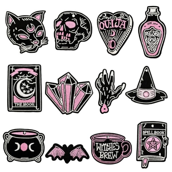 Wholesale Dark Skull Series Iron On Embroidery Patch Decorative Fashion Accessory for Bags Boutique Resale