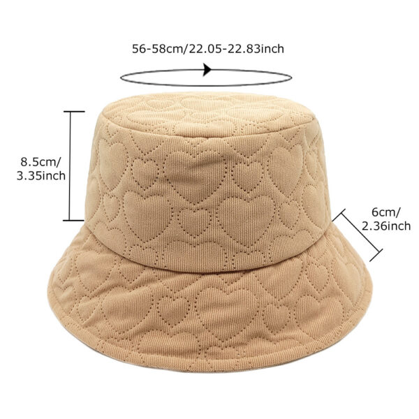 oly-359f6faff5409a8ee781a2abb4d3430d Wholesale Heart Pattern Corduroy Fisherman Hat for Women Winter Warm Sunscreen Light Green Boutique Hat