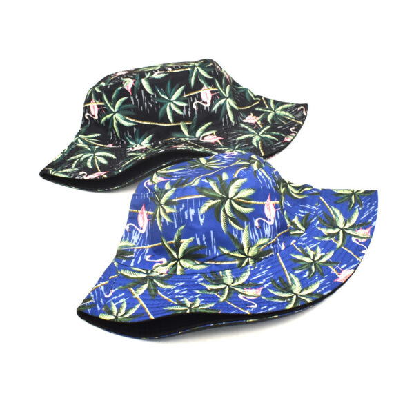 Wholesale Fisherman Hat with Plant Print Pattern for Outdoor Sun Protection