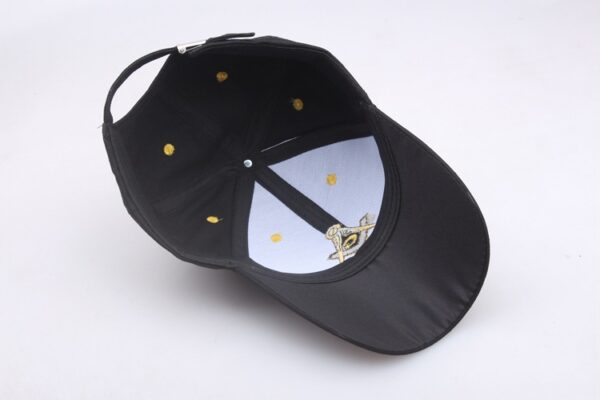 Wholesale Masonic Embroidered Baseball Cap Cotton Black Sun Hat for Party Gift
