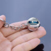 Wholesale Tree of Life Keychain Double-Sided Glass Ball Time Gem Lucky Pendant Car Key Accessory for Boutique Resale