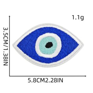 Blue eyes cloth sticker 8#