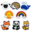 oly-35f109d40eace9e0ba7ba9b0449fcaf4 Wholesale Cartoon Animal Rainbow Sun Whale Towel Embroidery Patches, Chic Fashion Accessory for Shoes and Bags