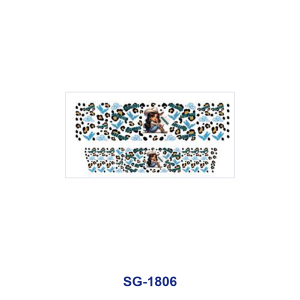 oly-35f4fa41375b81741a28a50dc5987165 Wholesale 8pcs Cowgirl Cute Drink Animal Pattern 3oz Cup Stickers Wrap OLY Exclusive