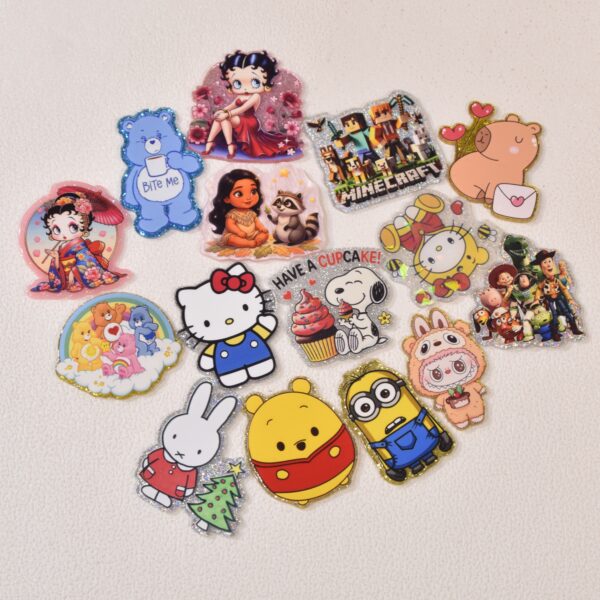 oly-35fccecc0c3e4f1f15e9cdd170bd81b1 Wholesale Random Different Styles 20pcs 30pcs Cartoon Acrylic Flat Backs