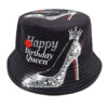Wholesale Happy Birthday Crown High Heel Pattern Bucket Hat Fashion Accessory for Gift Boutique Resale