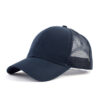 Wholesale Red Women's Cotton Baseball Cap with Ponytail Opening, Sunshade, Rolled Brim Fashion Accessory for Resale