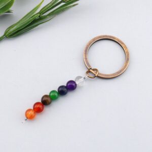 Antique copper key ring