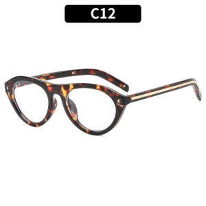 C12-tortoiseshell frame white piece