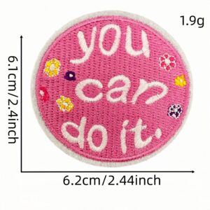 Pink english fabric patch 10#