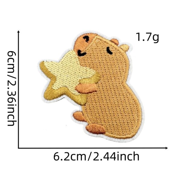 Wholesale Polyester Thread Cute Animal Embroidered Patches for Bags Jackets Fashion Accessory Resale