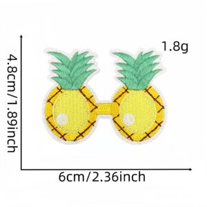 Summer glasses cloth stickers 12#