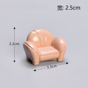 No. 16 khaki leather sofa / Simulation furniture series