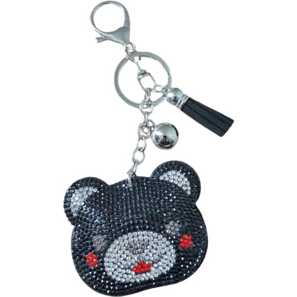 Wholesale Cute Bear Crystal Keychain Wedding Gift Bag Charm Decorative Accessory