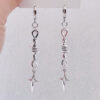 oly-369da7a63d127d08c4c2e51a4265f1d3 Wholesale Silver Electroplated Metal Geometric Pearl Drop Earrings Trendy Gothic Punk Style Jewelry Accessory for Resale