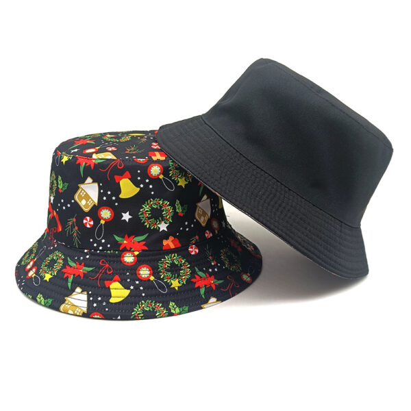 Wholesale Christmas Printed Bucket Hat for Women Sun Protection Casual Everyday Wear