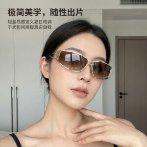 oly-36ad4f1a19ab50ed5a2fcf136e6c53c8 Wholesale Retro Cat Eye Metal Sunglasses UV400 Sunshade Grey Lens Black Frame Boutique Resale