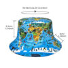 Wholesale Map Print Bucket Hat Modern Chic Sun Protection Hat for Everyday Wear
